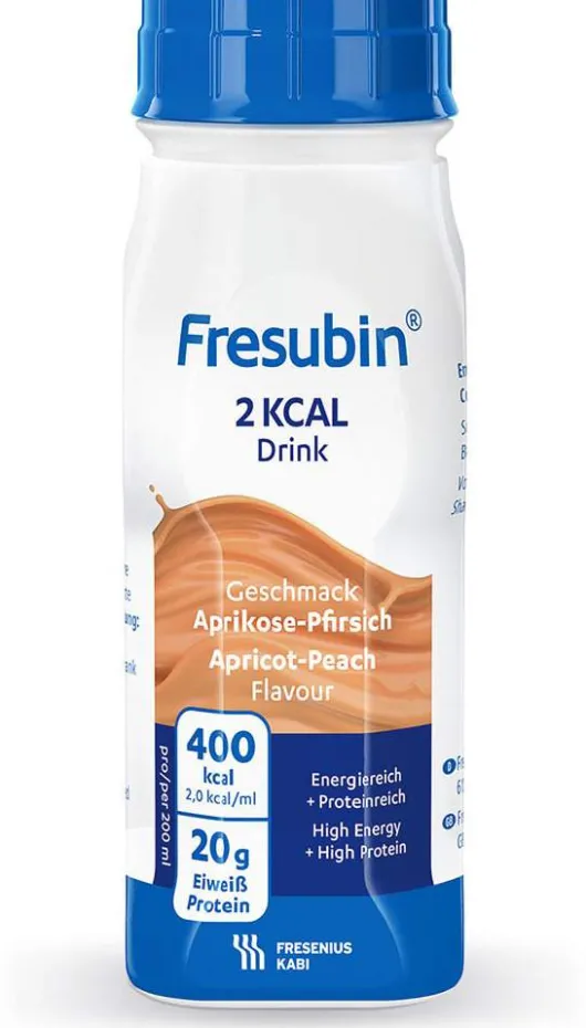 Fresubin 2 Kcal Drink Aprikose Pfirsich Trinkflasche 24x200 Ml...