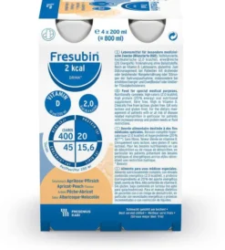 Fresubin 2 Kcal Drink Aprikose Pfirsich Trinkflasche 24x200 Ml...