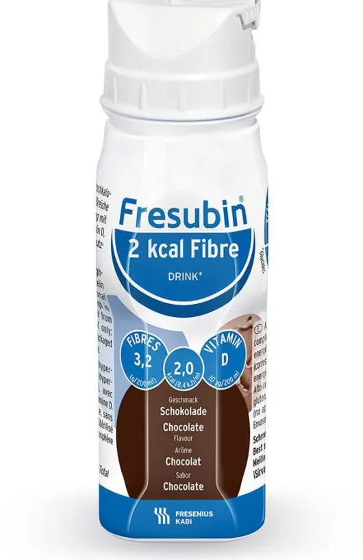 Fresubin 2 Kcal Fibre Drink Schokolade Trinkflasche 4 X 200 ml