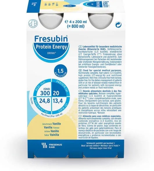 Fresubin Protein Energy Drink Vanille Trinkflasche 6 X 4 X 200...
