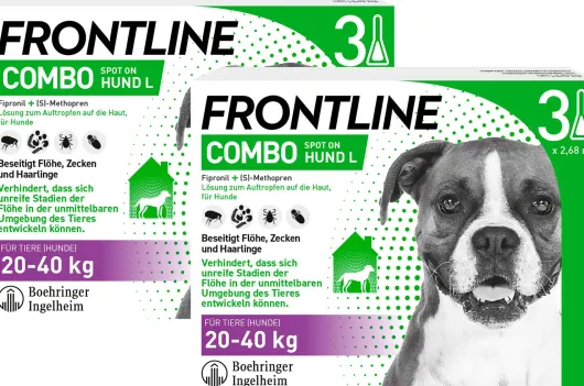 Frontline Combo Spot on Hund L 20-40 kg 2 x 3 Pipetten