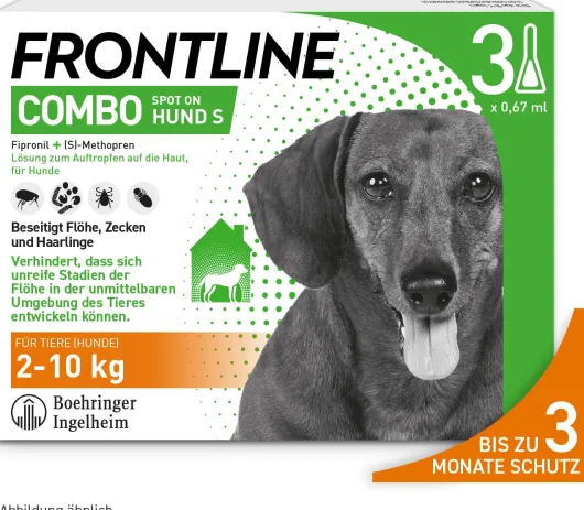 Frontline Combo Spot on Hund S 2-10 kg 3 Pipetten