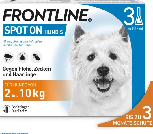 Frontline Spot On Hund S 2-10 kg 3 Pipetten