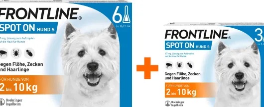 Frontline Spot On Hund S 2-10 kg 6 + 3 Pipetten