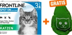 Frontline Spot on Katze 3 Pipetten + gratis Frontline Baldriankissen für Katzen