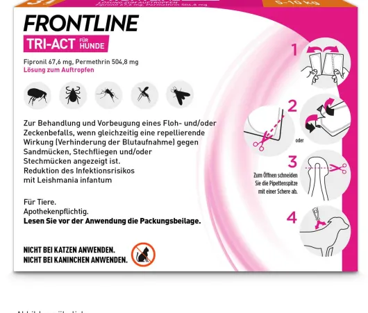 Frontline TRI-ACT Hund 5-10 kg 3 Pipetten