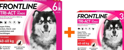 Frontline TRI-ACT Hund 40-60 kg 3 + 6 Pipetten