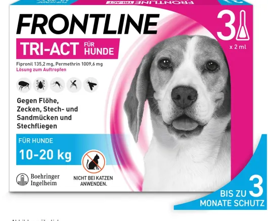 Frontline TRI-ACT Hund 10-20 kg 3 Pipetten