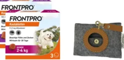 Frontpro 11,3 mg für den Hund 2 x 3 Kautabletten + gratis Hundebeutelspender 1 Stück
