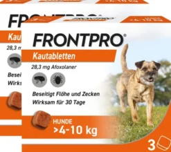Frontpro 28 mg für Hunde 4-10 kg 2 x 3 Kautabletten