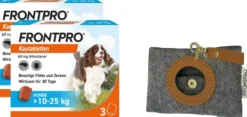 Frontpro 68 mg für Hunde 2 x 3 Kautabletten + gratis Hundebeutelspender 1 Stück