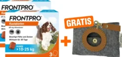 Frontpro 68 mg für Hunde 2 x 3 Kautabletten + gratis Hundebeutelspender 1 Stück