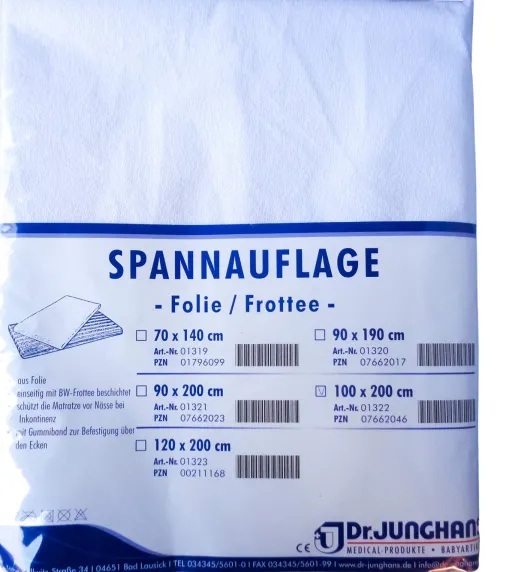 Frottee Spannauflage 100x200cm Mit Folie