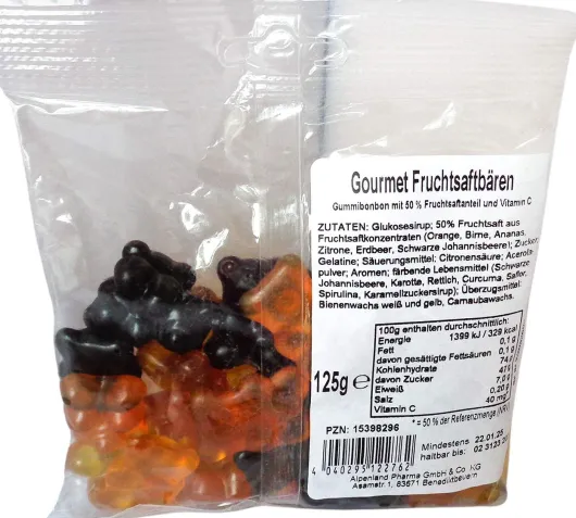 Fruchtsaftbären 50% Saft 125 G