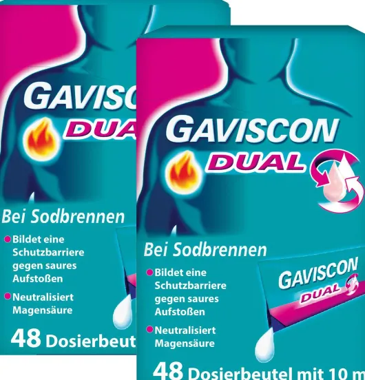 Gaviscon Dual 500 mg-213 mg-325 mg Suspension 96 x 10 ml