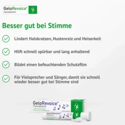 GeloRevoice Halstabletten Cassis Menthol 3 x 20 Lutschtabletten