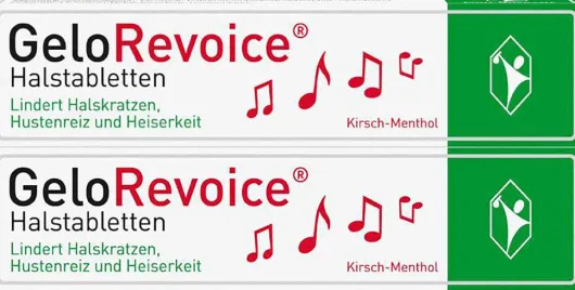 GeloRevoice Halstabletten Kirsch Menthol 2 x 20 Lutschtabletten