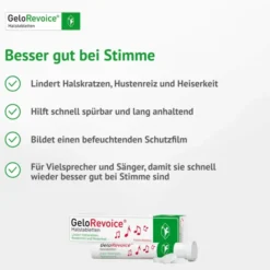 GeloRevoice Halstabletten Kirsch Menthol 20 Lutschtabletten