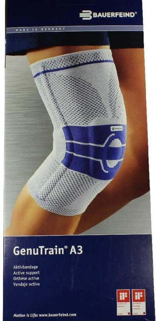 Genutrain A3 Kniebandage Rechts Gr.1 Titan