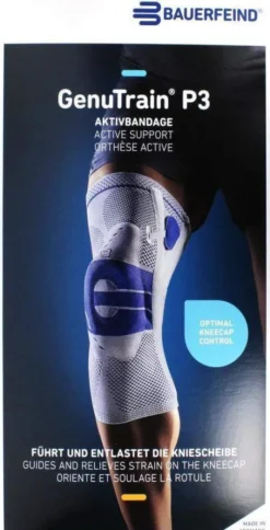 Genutrain Kniebandage P3 Links Gr.4 Natur