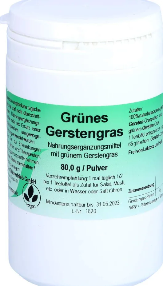Gerstengras Pulver 80 G
