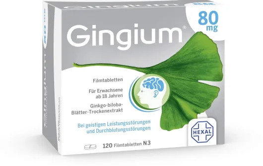 Gingium 80 mg 120 Filmtabletten