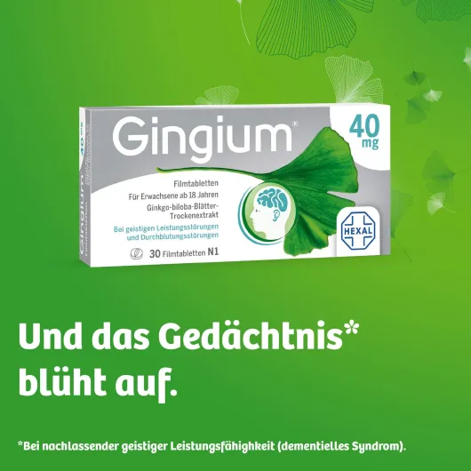 Gingium 40 mg 30 Filmtabletten
