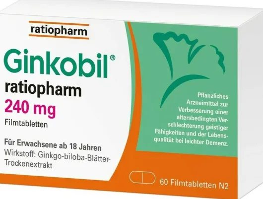 Ginkobil ratiopharm 240 mg 60 Filmtabletten