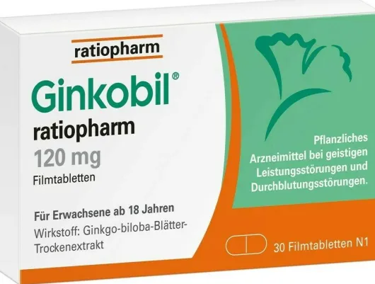Ginkobil ratiopharm 120 mg 30 Filmtabletten
