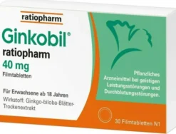 Ginkobil ratiopharm 40 mg 30 Filmtabletten