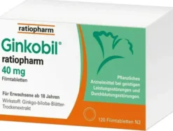 Ginkobil ratiopharm 40 mg 120 Filmtabletten