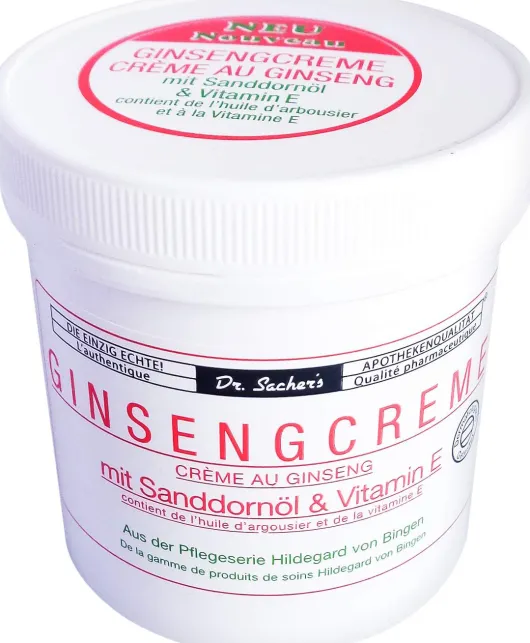 Ginseng Creme Mit Sanddornöl und Vitamin E 250 ml