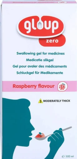 Gloup Zero Medikamenteneinnahme Gel Himbeere 500 M