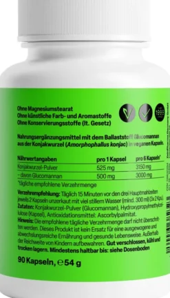 Glucomannan 90 Kapseln