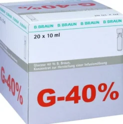 Glucose 40 % Braun Mini Plasco Connect 20 X 10 ml