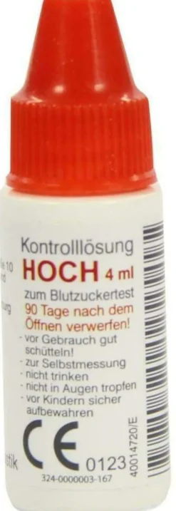 Gluco Test Plus Kontrolllösung Hoch