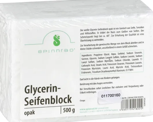 Glycerinseifenblock Opak 500 G Seife