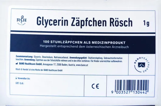 Glycerin Zäpfchen Rösch 1 G Gegen Verstopfun