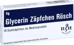 Glycerin Zäpfchen Rösch 3 G Gegen Verstopfung 10 Stück