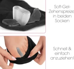 GoBunion Socken mit Zehenspreizer 35-38 schwarz