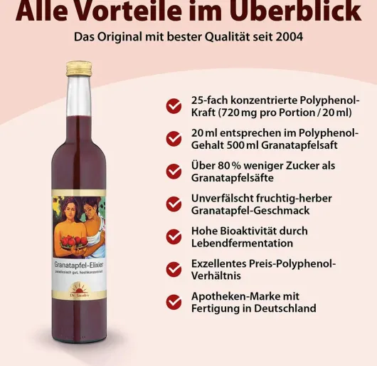 Granatapfel Elixier Dr.Jacobs 500 ml