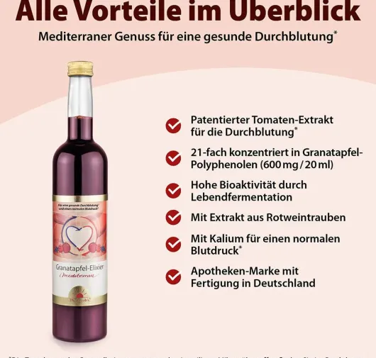Granatapfel Elixier Mediterran Dr.Jacob s 500 ml