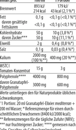 Granatapfel Elixier Mediterran Dr.Jacob s 500 ml
