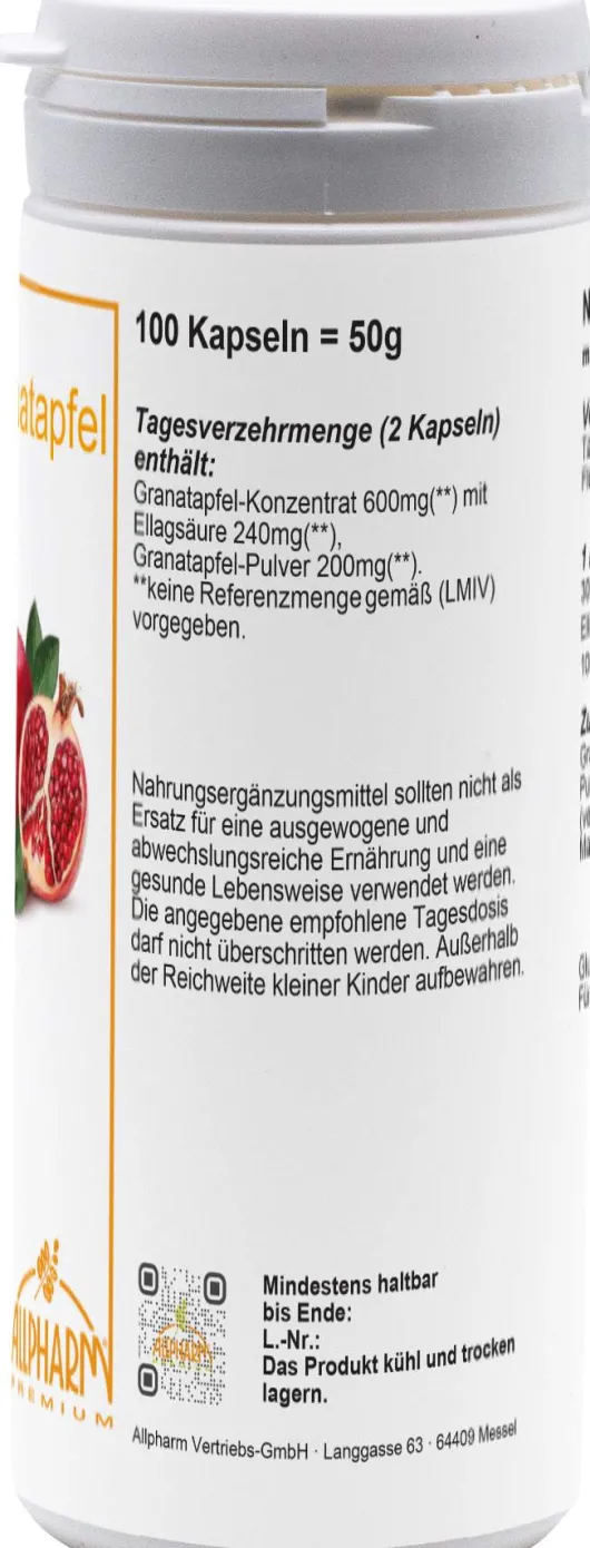 Granatapfel 100 Kapseln