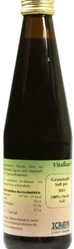 Granatapfel Saft Pur Bio Vitalhaus