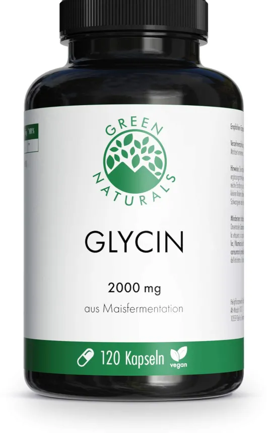 Greem Naturals Glycin 2000 mg vegan 120 Kapseln