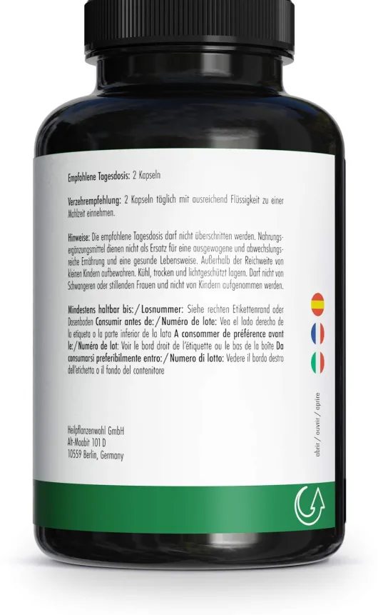 Greem Naturals Glycin 2000 mg vegan 120 Kapseln