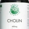 Green Naturals Cholin 600mg hochdosiert vegan 120 Kapseln