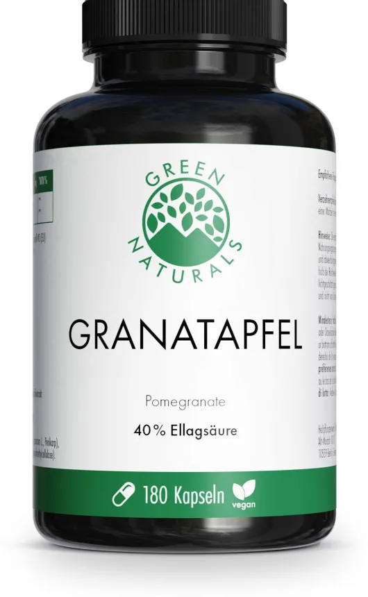 Green Naturals Granatapfel+40% Ellagsäure 180 Kapseln