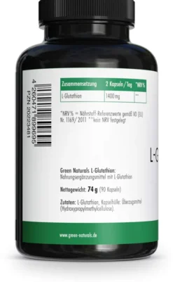 Green Naturals L-Glutathion 1400 mg vegan 90 Kapseln